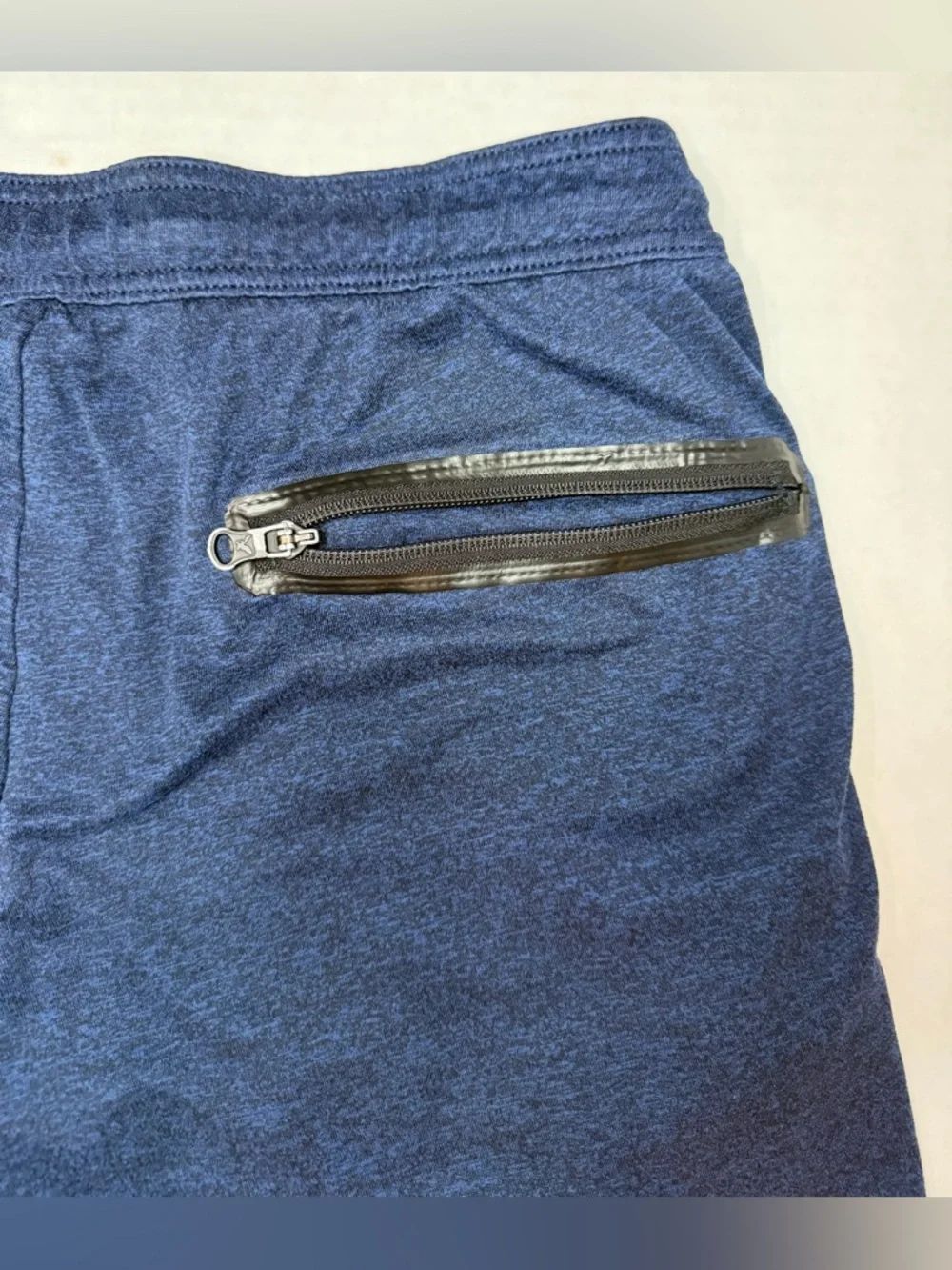 American Eagle AE Active Flex Athletic Shorts Heathered Navy Blue Size S